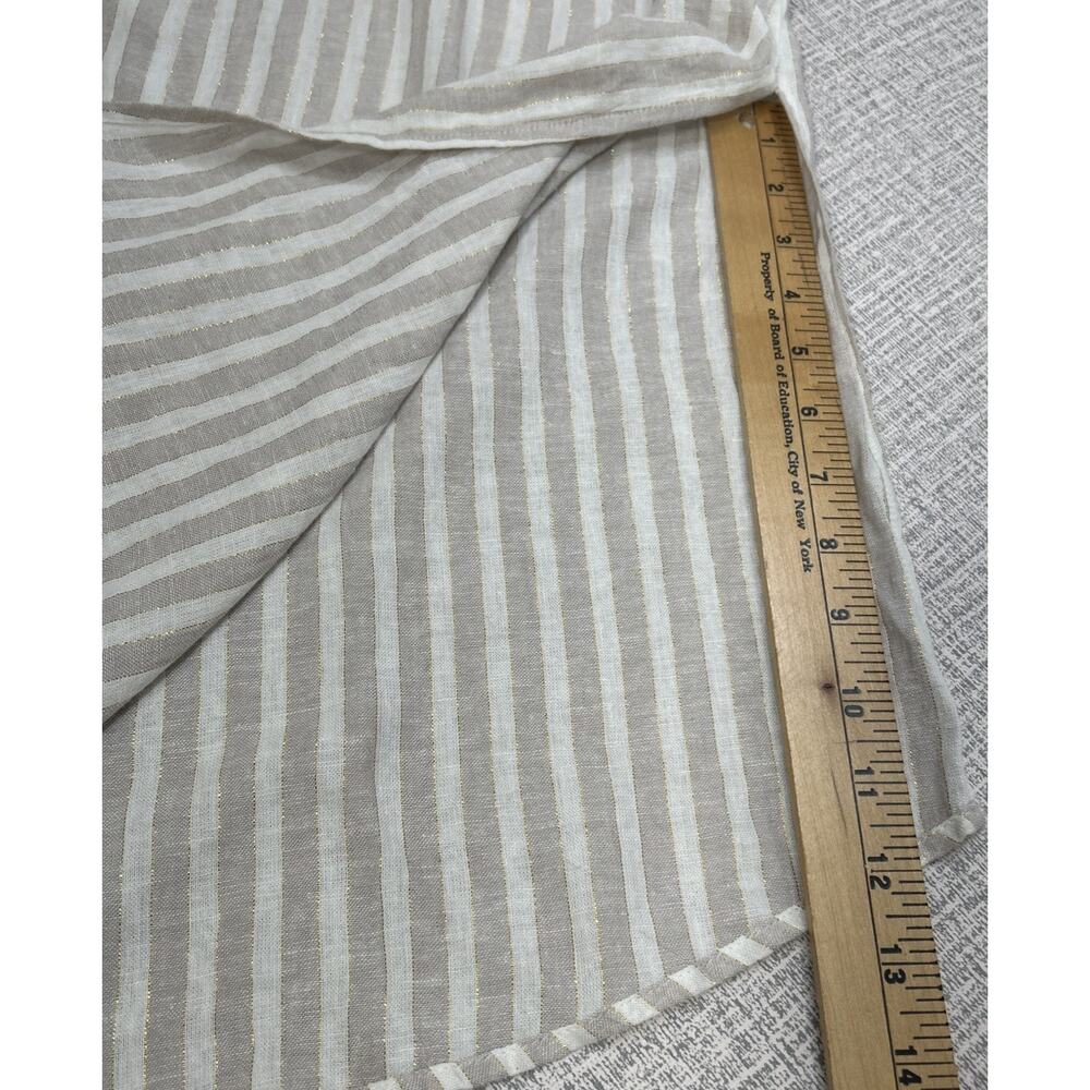 Rachel Ashwell Women S Sundress Coverup Linen Blend Braided Beachy Coastal Maxi - Picture 10 of 10